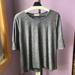 Dark grey dressy top